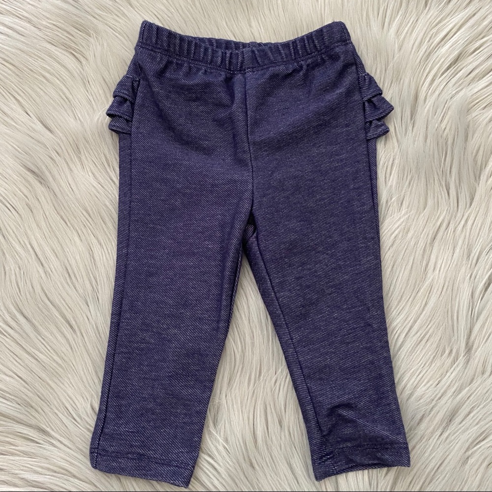 OLD NAVY Ruffle Bottom Stretch Pants 6-12 Months
